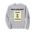 How My Brain Works Adhd Awareness Sweatshirt - Custom Art Print Men Women - T-Shirt, Sweatshirt, Hoodie