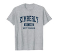Kimberly West Virginia Wv Athletic T-Shirt - Novelty Apparel Men Women - T-Shirt, Sweatshirt, Hoodie
