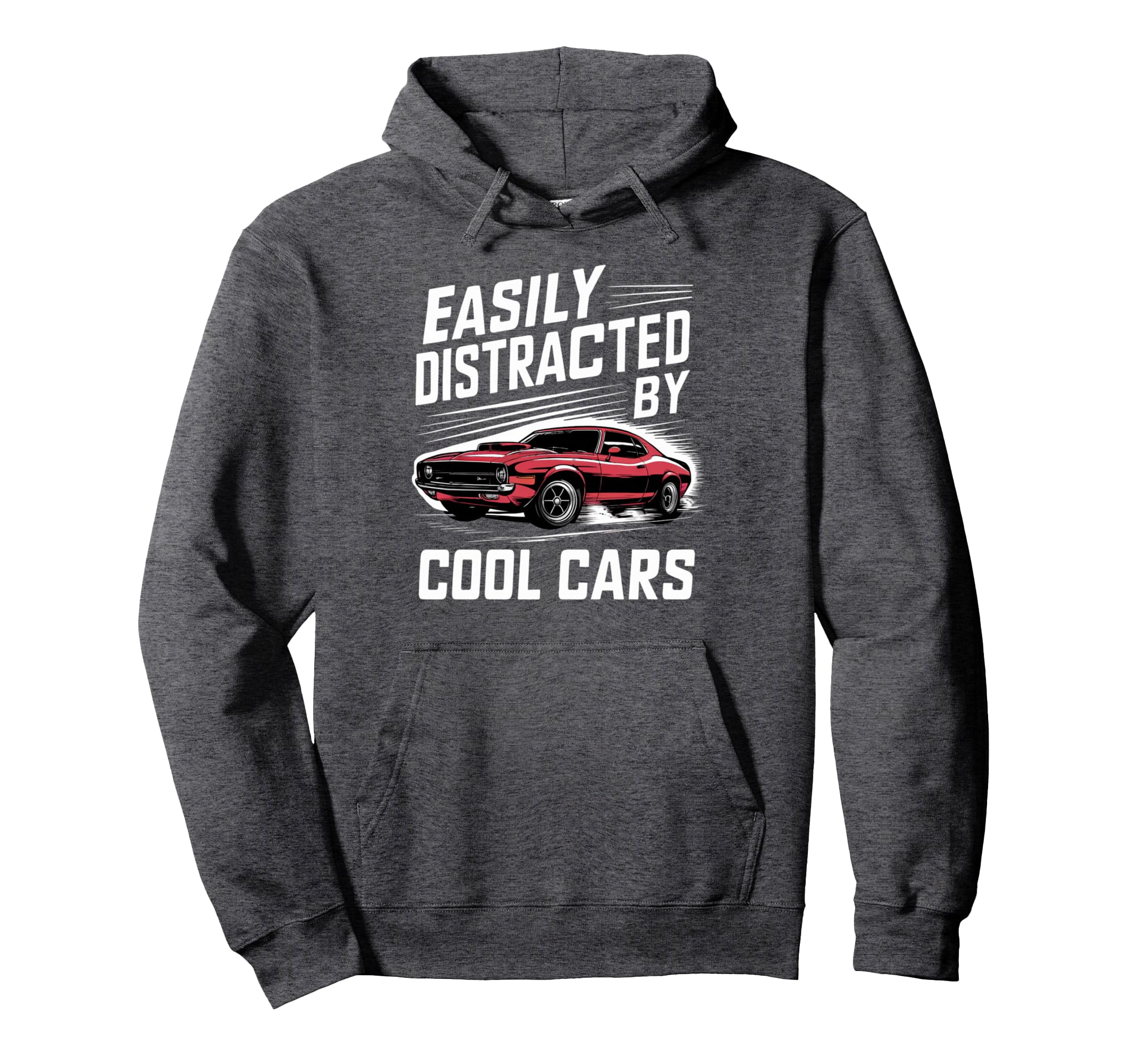 Muscle Car Easily Distracted Cars Hoodie - Minimalist Print Men Women - T-Shirt, Sweatshirt, Hoodie