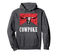 Western Cowpoke Im Just Cowpoke Big Hoodie - Novelty Apparel Men Women - T-Shirt, Sweatshirt, Hoodie