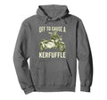 Off To Cause Kerfuffle Sloth Motorcycle Hoodie - Trendy Graphic Unisex - T-Shirt, Sweatshirt, Hoodie