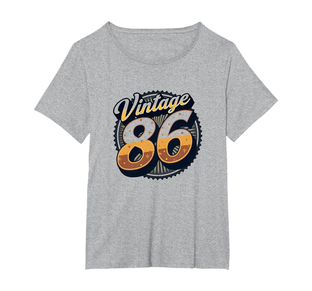 86 Birthday Gift Art Womens Plus T-Shirt - Fun Novelty Design for Adults - T-Shirt, Sweatshirt, Hoodie