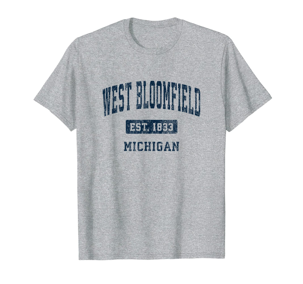 West Bloomfield Michigan Mi Athletic T-Shirt - Fun Novelty Design Unisex - T-Shirt, Sweatshirt, Hoodie