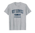 West Bloomfield Michigan Mi Athletic T-Shirt - Fun Novelty Design Unisex - T-Shirt, Sweatshirt, Hoodie
