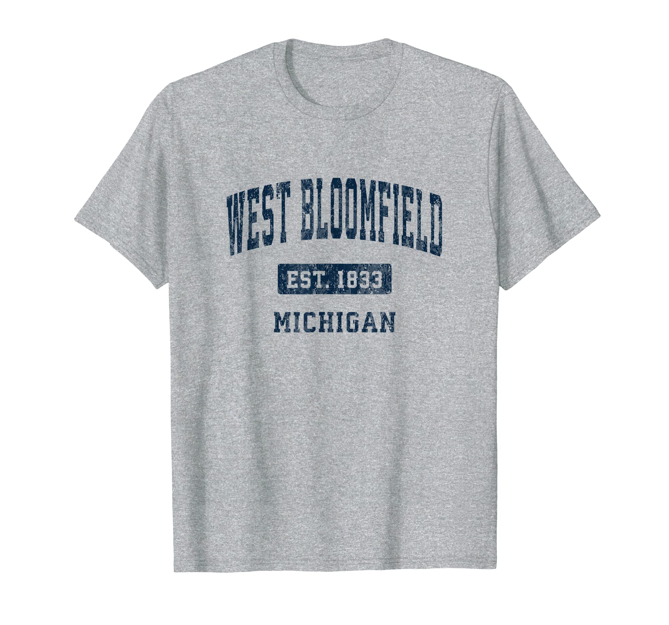 West Bloomfield Michigan Mi Athletic T-Shirt - Fun Novelty Design Unisex - T-Shirt, Sweatshirt, Hoodie