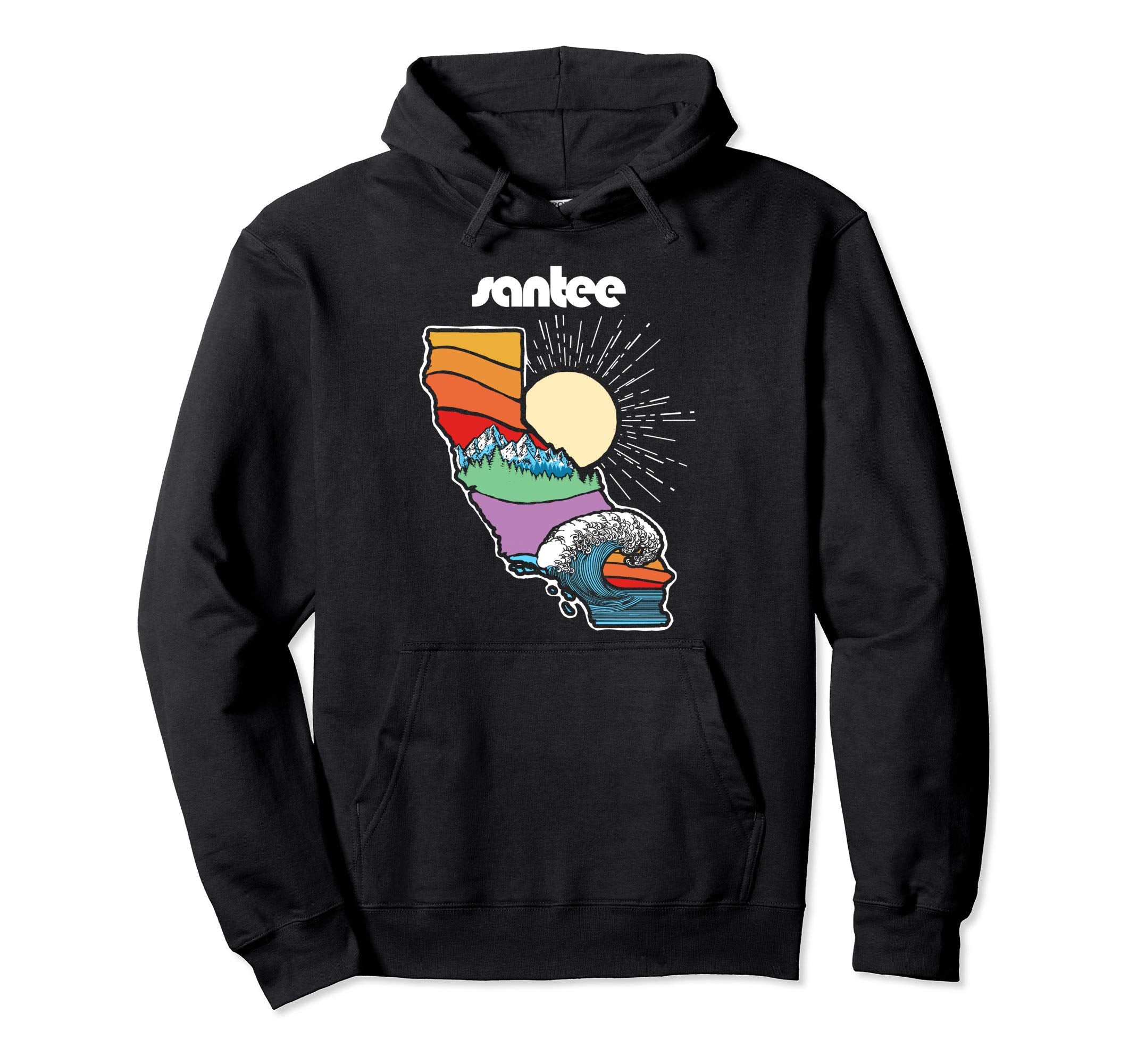 Santee California Outdoors Nature Hoodie - Unique Graphic Unisex - T-Shirt, Sweatshirt, Hoodie