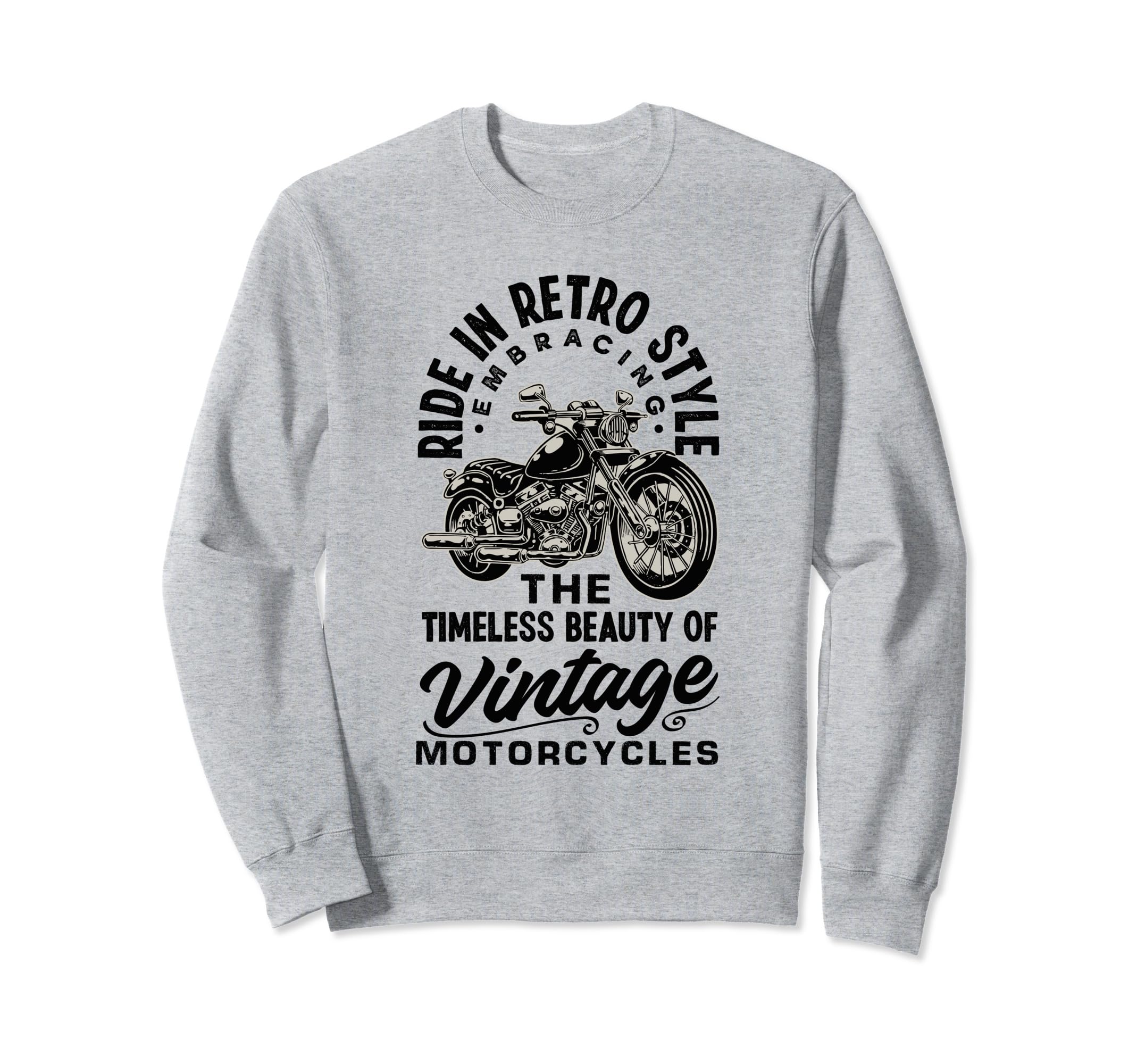 Motorcycle Enthusiast Ride Sweatshirt - Aesthetic Graphic for Adults - T-Shirt, Sweatshirt, Hoodie