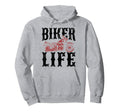 Motorcycle Biker Biker Life Hoodie - Custom Art Print Men Women - T-Shirt, Sweatshirt, Hoodie