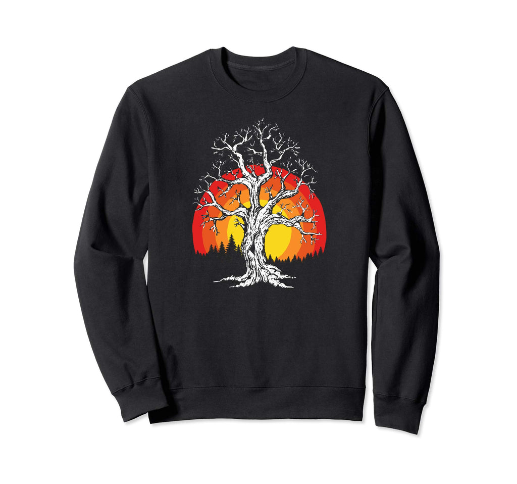 Tree Sun Outdoor Nature 80S Sweatshirt - Aesthetic Graphic for Adults - T-Shirt, Sweatshirt, Hoodie