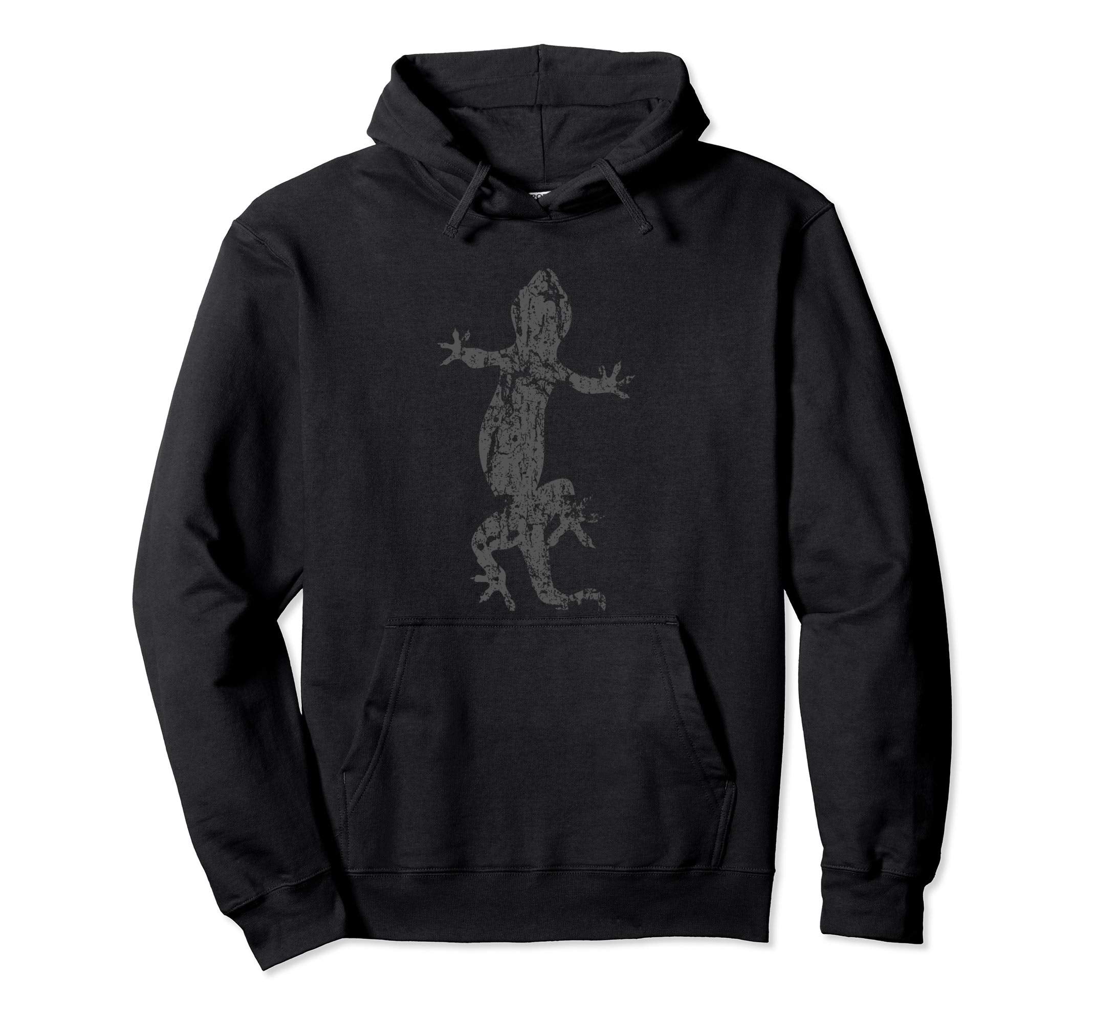 Lizard Distressed Lizard Hoodie - Casual Everyday Wear Men Women - T-Shirt, Sweatshirt, Hoodie