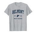 Belmont West Virginia Wv Athletic T-Shirt - Fun Novelty Design for Adults - T-Shirt, Sweatshirt, Hoodie