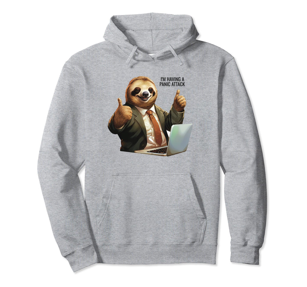 Sarcastic Workplace Anxiety Panic Attack Hoodie - Custom Art Print Unisex - T-Shirt, Sweatshirt, Hoodie