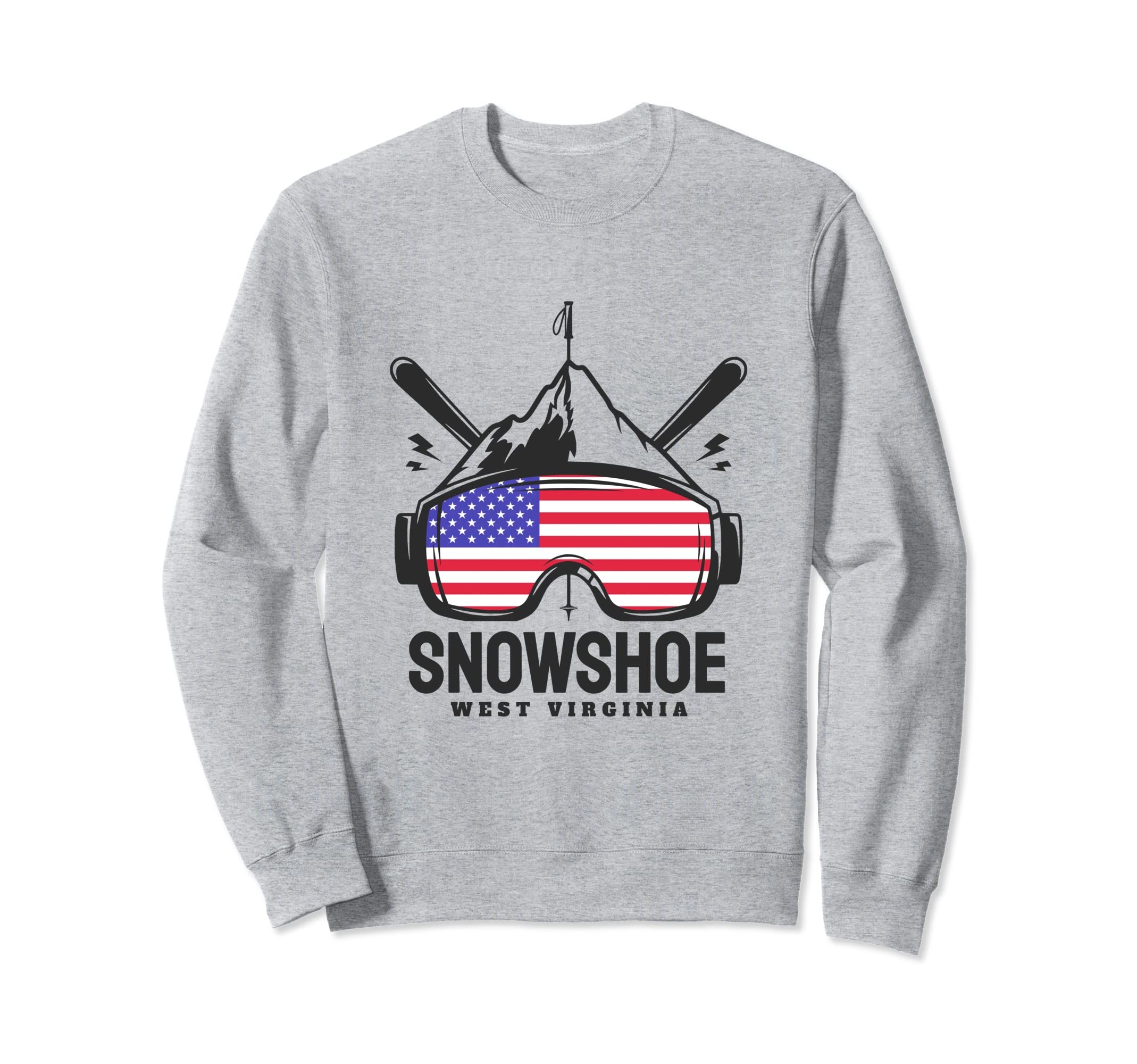 Snowshoe West Virginia Usa Ski Sweatshirt - Custom Art Print for Adults - T-Shirt, Sweatshirt, Hoodie