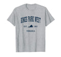 Kings Park West Virginia Va Athletic T-Shirt - Custom Art Print Unisex - T-Shirt, Sweatshirt, Hoodie
