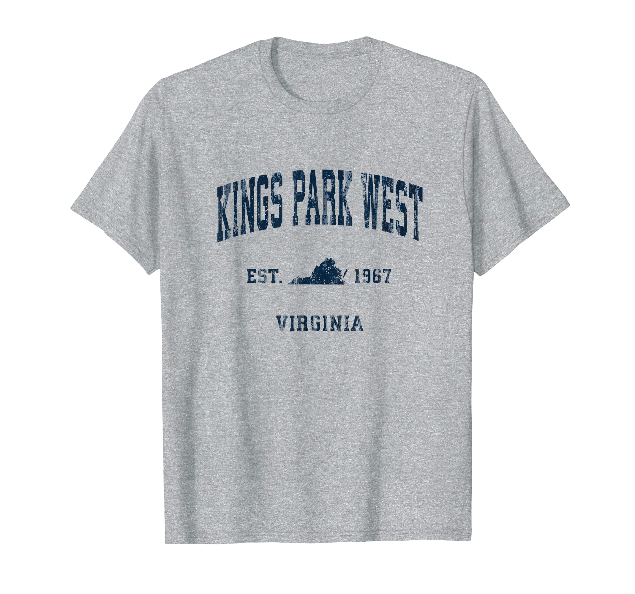 Kings Park West Virginia Va Athletic T-Shirt - Custom Art Print Unisex - T-Shirt, Sweatshirt, Hoodie