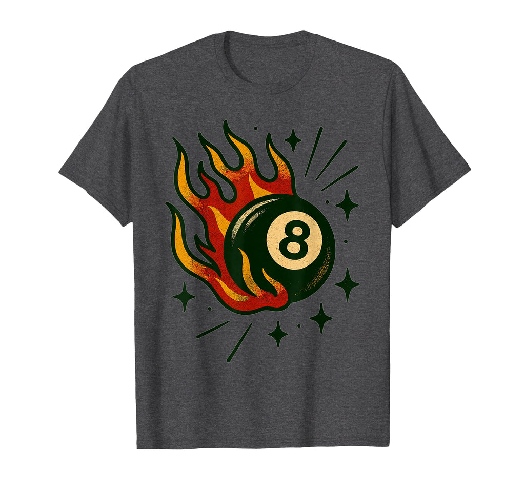 Lucky Eightball Americana Tattoo Flash Art T-Shirt - Novelty Apparel Unisex - T-Shirt, Sweatshirt, Hoodie