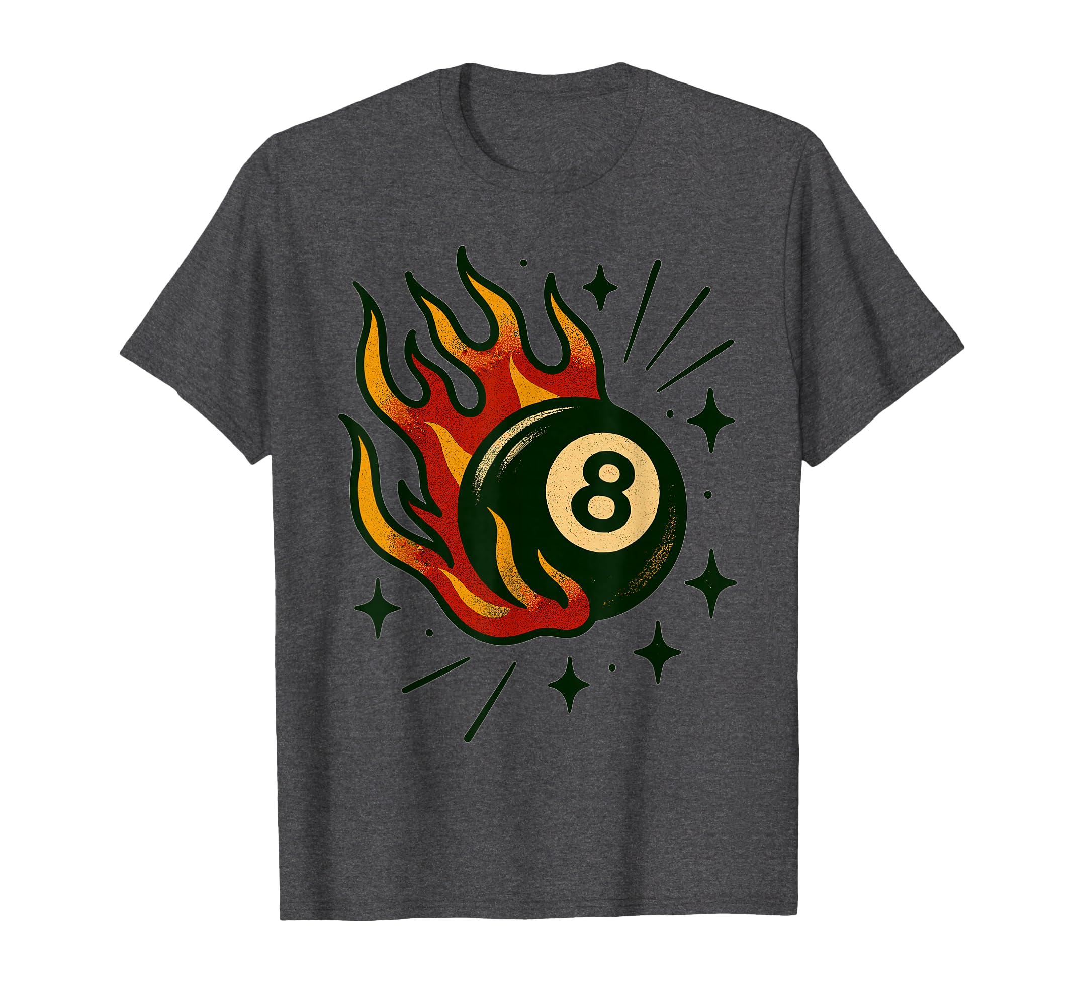 Lucky Eightball Americana Tattoo Flash Art T-Shirt - Novelty Apparel Unisex - T-Shirt, Sweatshirt, Hoodie