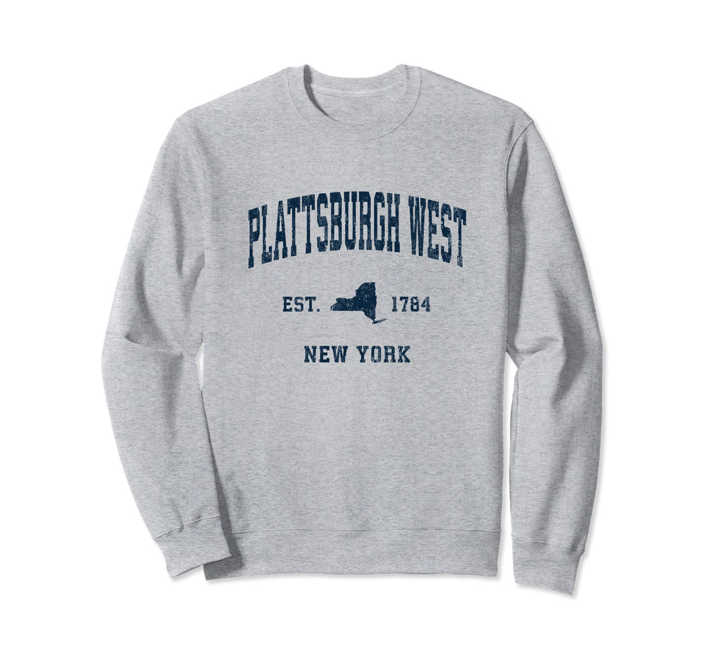 Plattsburgh West New York Ny Sweatshirt - Minimalist Print for Adults - T-Shirt, Sweatshirt, Hoodie