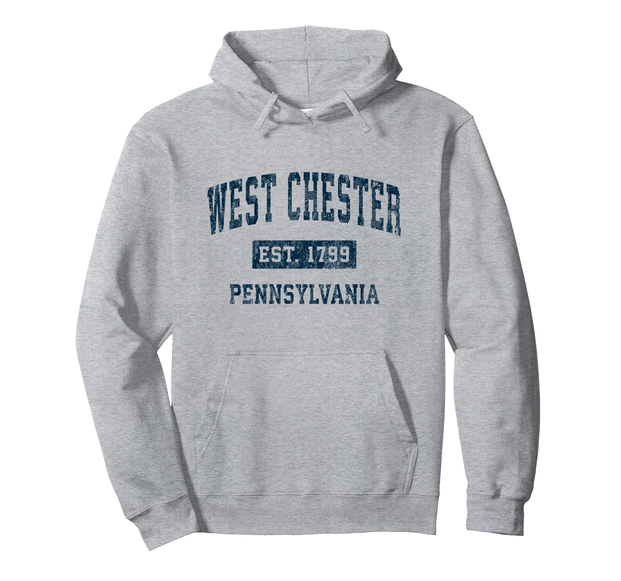 West Chester Pennsylvania Pa Sports Navy Hoodie - Unique Graphic Men Women - T-Shirt, Sweatshirt, Hoodie
