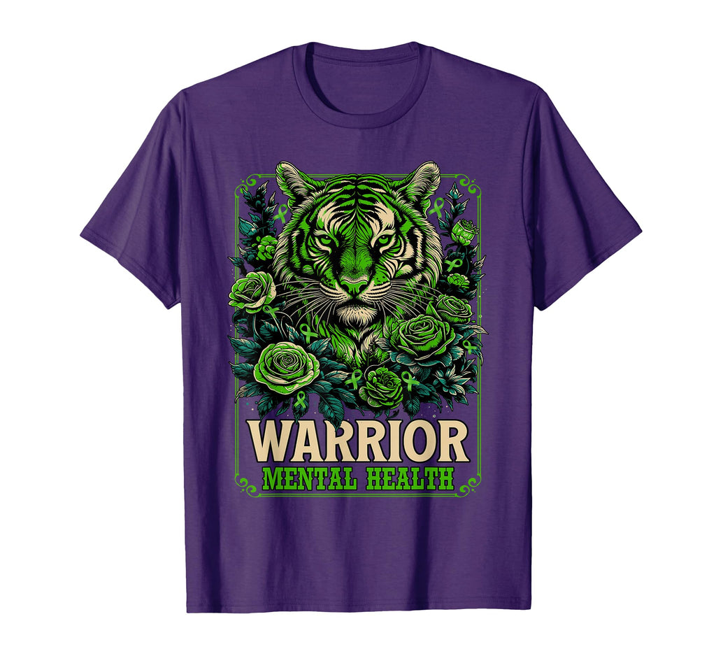 Mental Health Awareness Strong Tiger T-Shirt - Novelty Apparel Men Women - T-Shirt, Sweatshirt, Hoodie