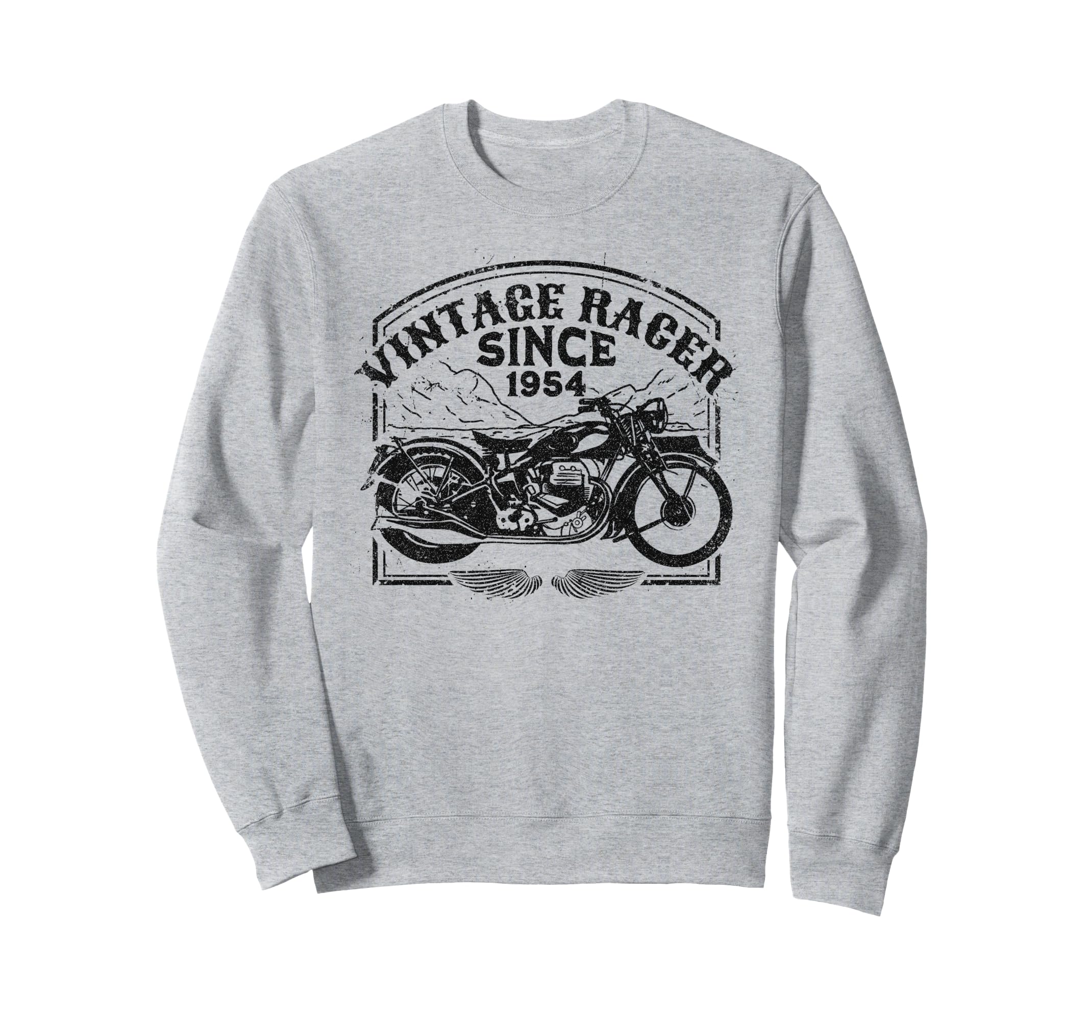 Racer Since 1954 Motorbike Sweatshirt - Custom Art Print Men Women - T-Shirt, Sweatshirt, Hoodie