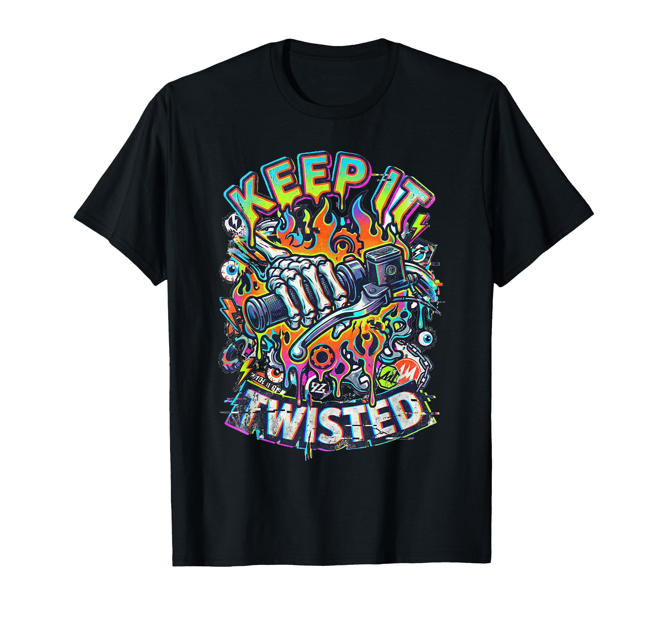 Keep It Twisted Motorcycle Throttle T-Shirt - Streetwear Style Unisex - T-Shirt, Sweatshirt, Hoodie
