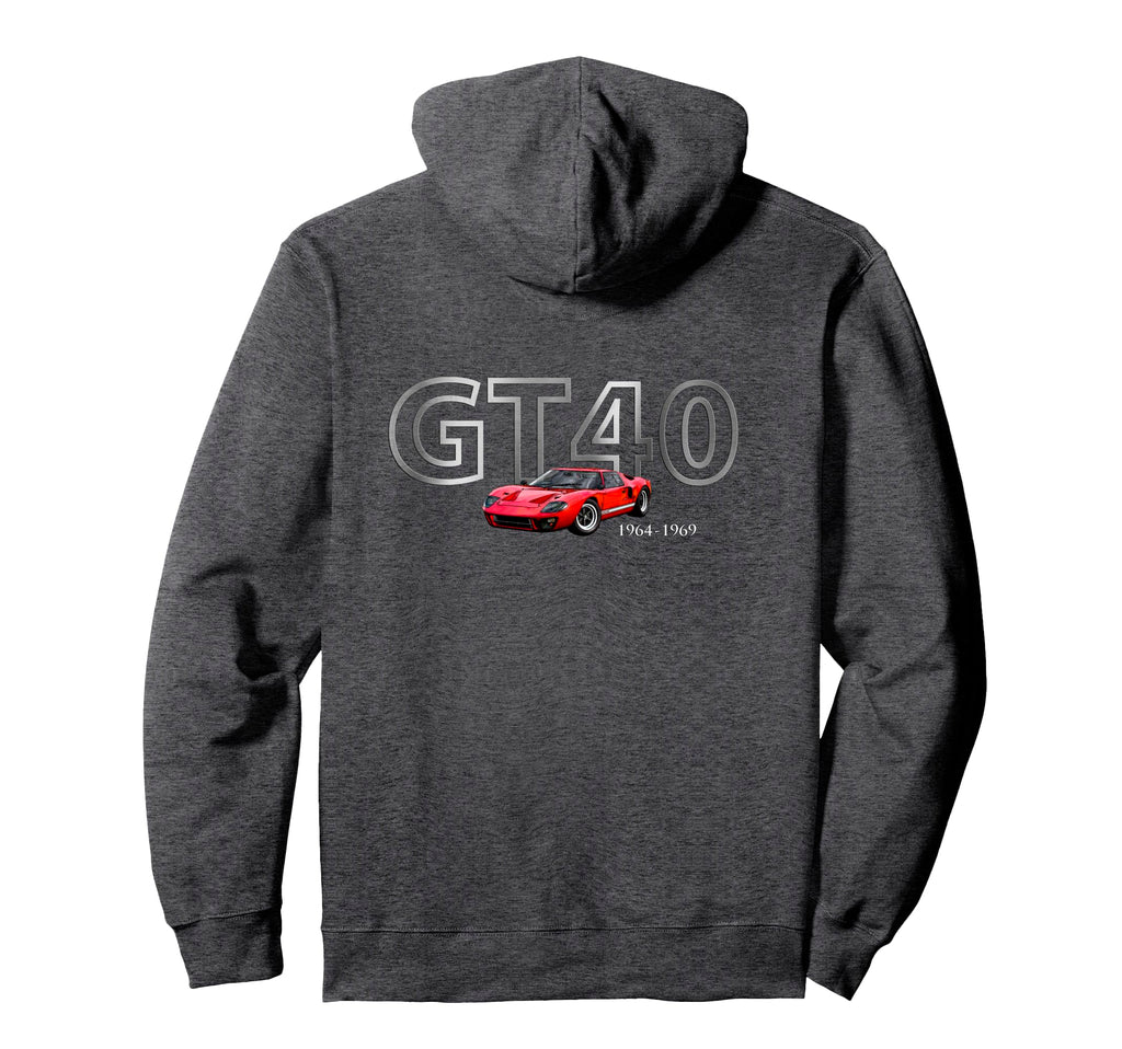 Cars 1966 Gt40 Sports Car Rare Car Hoodie - Casual Everyday Wear Unisex - T-Shirt, Sweatshirt, Hoodie
