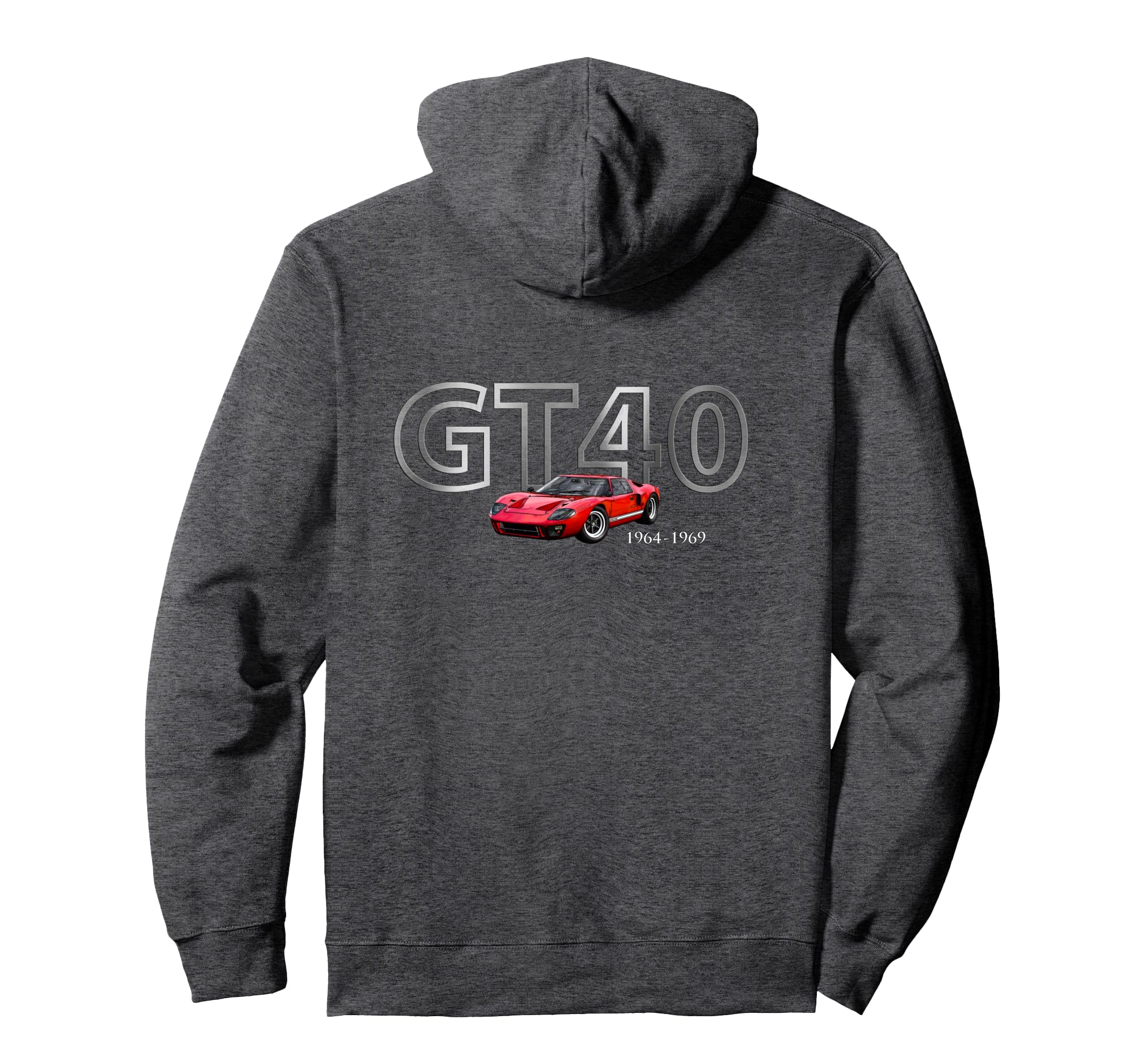 Cars 1966 Gt40 Sports Car Rare Car Hoodie - Casual Everyday Wear Unisex - T-Shirt, Sweatshirt, Hoodie