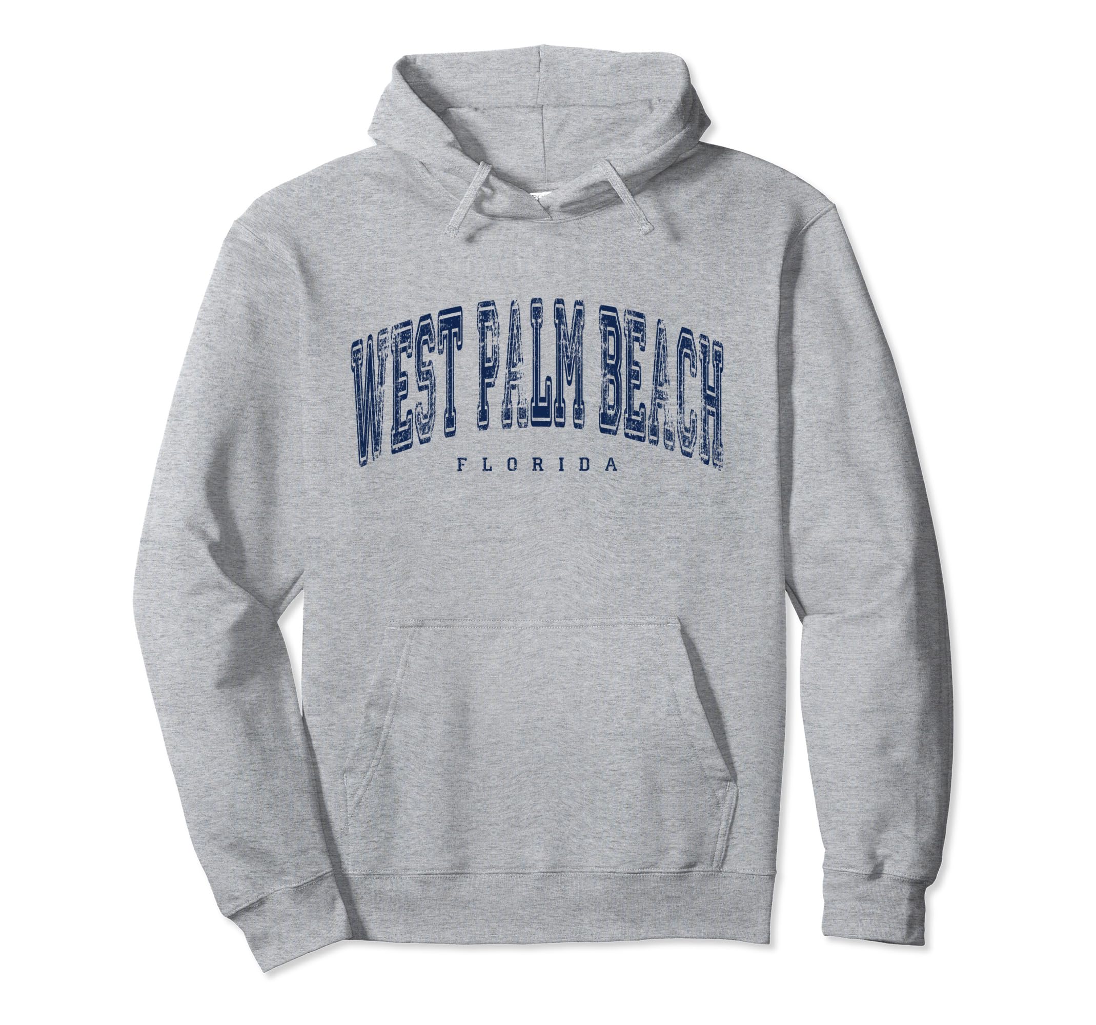 West Palm Beach Florida Us City State Hoodie - Custom Art Print for Adults - T-Shirt, Sweatshirt, Hoodie