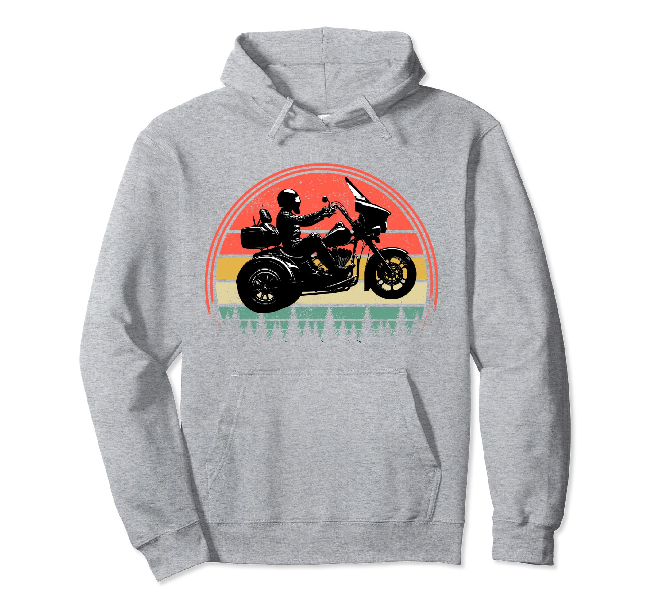 Trike Biker Motorcycle Trike Hoodie - Streetwear Style Men Women - T-Shirt, Sweatshirt, Hoodie