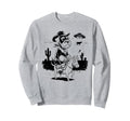 Schnauzer Schnauzer Ufo Western Sweatshirt - Minimalist Print Unisex - T-Shirt, Sweatshirt, Hoodie