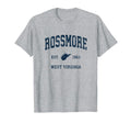 Rossmore West Virginia Wv Athletic T-Shirt - Custom Art Print for Adults - T-Shirt, Sweatshirt, Hoodie