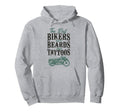 Motorcycle Biker Beard Tattoo Best Bikers Hoodie - Novelty Apparel Unisex - T-Shirt, Sweatshirt, Hoodie