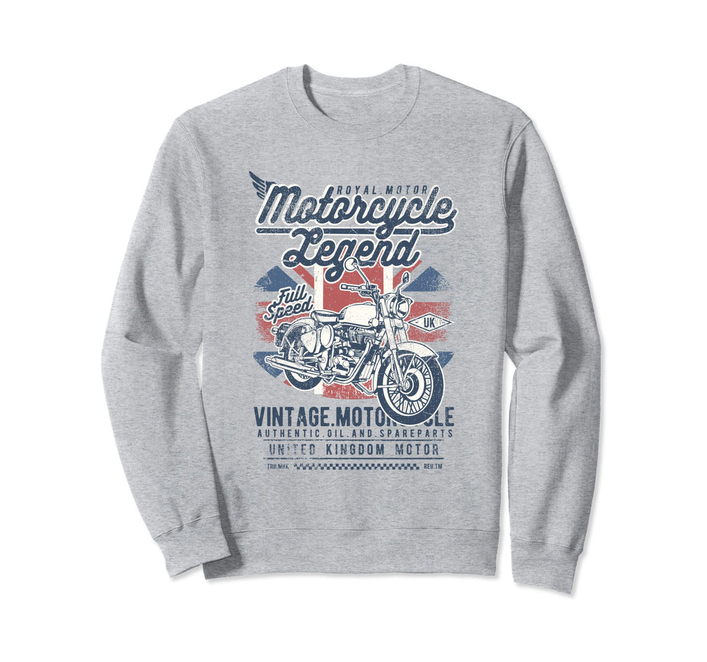 Motorcycle Legend Royal Motors Uk Sweatshirt - Graphic Print Unisex - T-Shirt, Sweatshirt, Hoodie