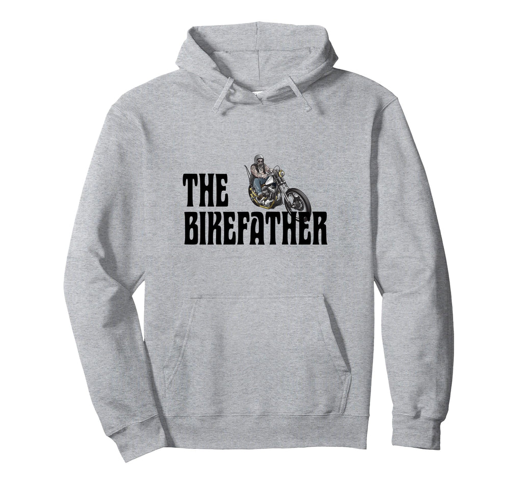 Biker Bikefather Biker Dad Funny Hoodie - Fun Novelty Design for Adults - T-Shirt, Sweatshirt, Hoodie