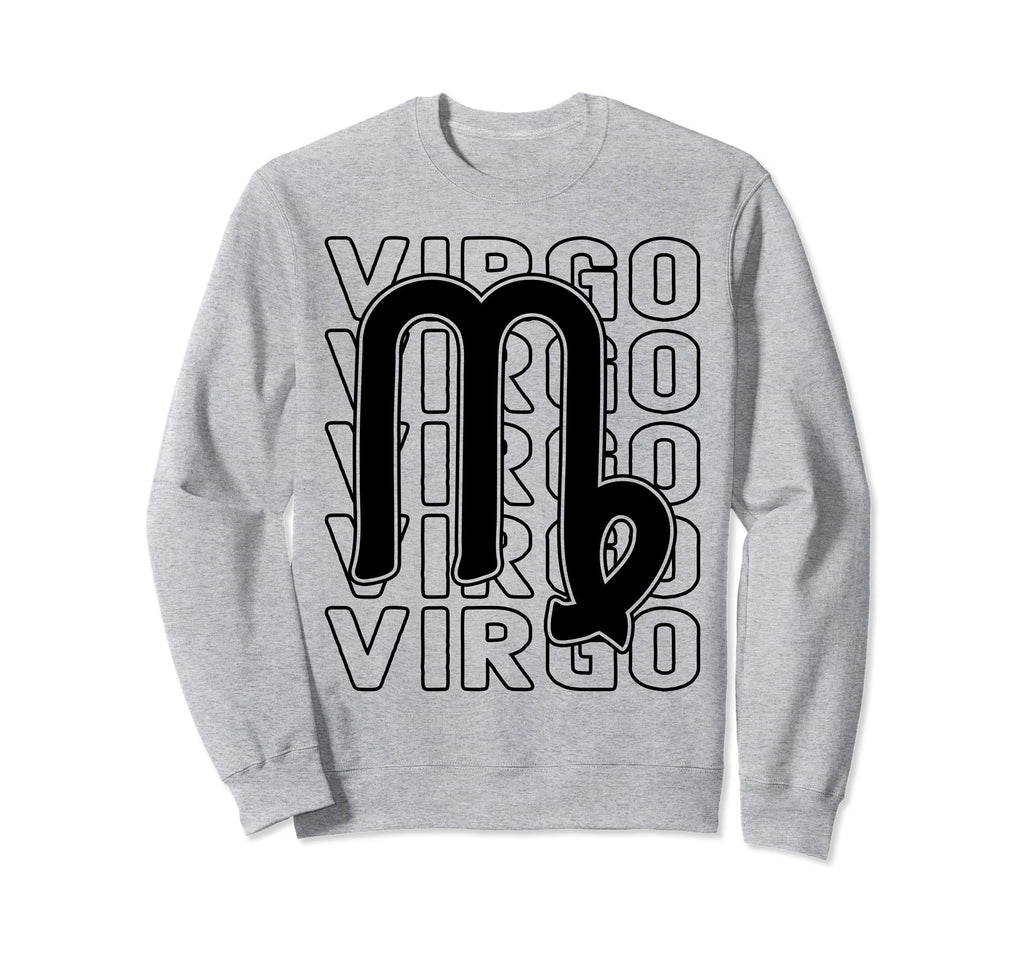 Virgo Zodiac Sign Typography Sweatshirt - Unique Graphic for Adults - T-Shirt, Sweatshirt, Hoodie