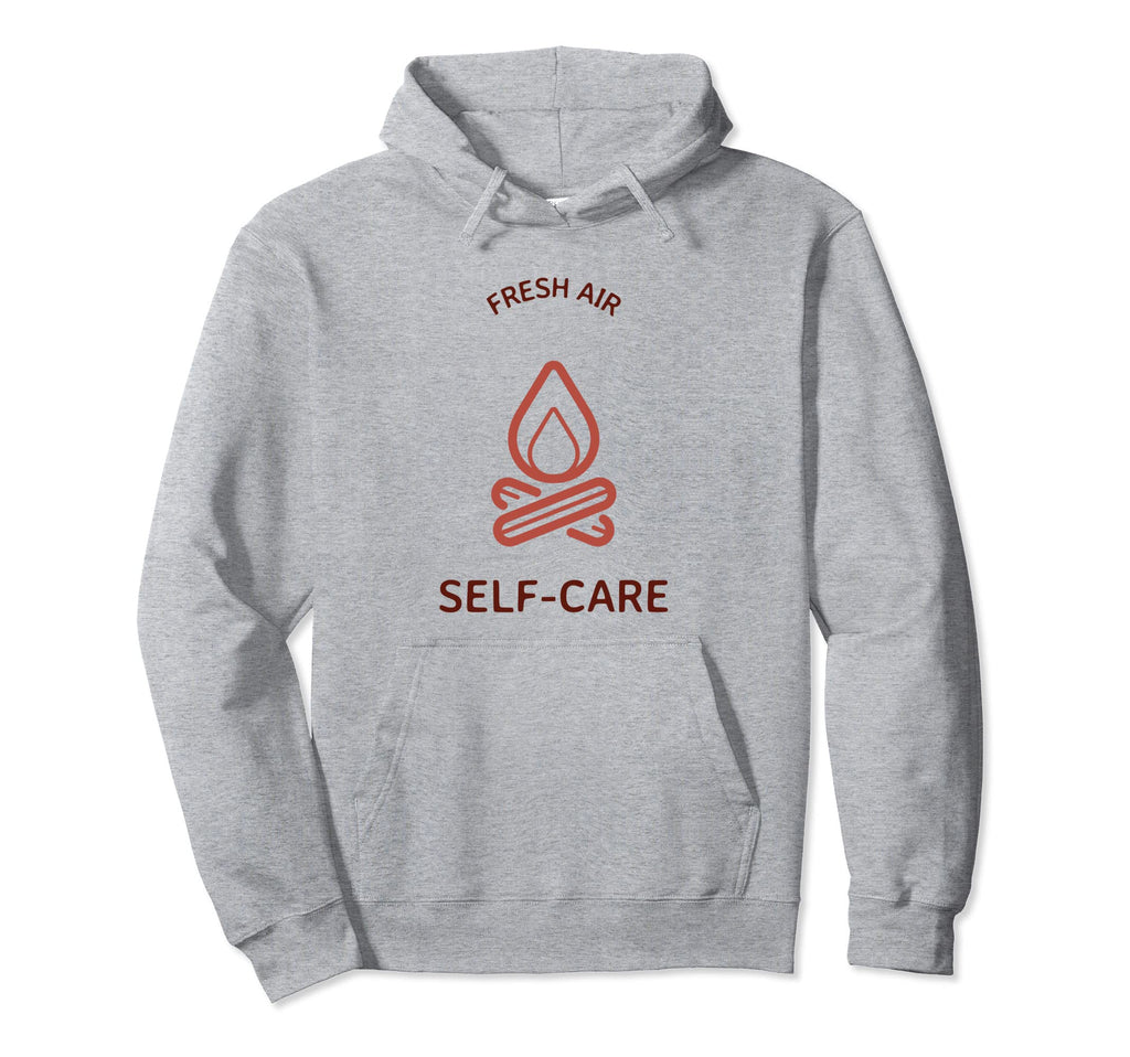 Fresh Air Self Care Mental Health Hoodie - Fun Novelty Design for Adults - T-Shirt, Sweatshirt, Hoodie