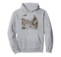 Ufo Western Cowboy Wild West Hoodie - Custom Art Print Unisex - T-Shirt, Sweatshirt, Hoodie