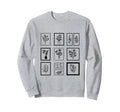 Whimsical Flower Postage Stamps Sweatshirt - Graphic Print for Adults - T-Shirt, Sweatshirt, Hoodie