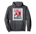 Sendai City 80S Synthwave Kanagawa Wave Hoodie - Trendy Graphic for Adults - T-Shirt, Sweatshirt, Hoodie