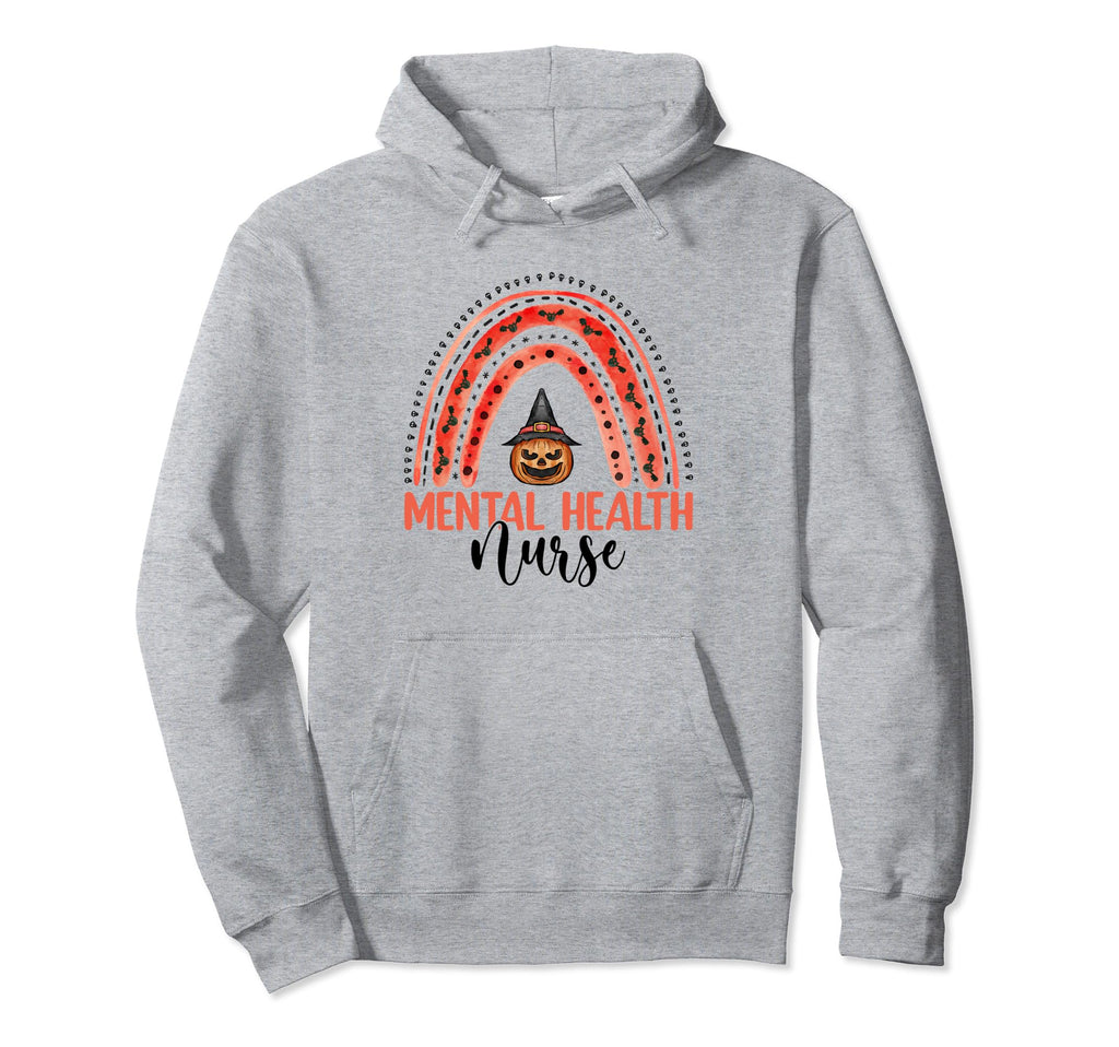 Mental Health Nurse Rainbow Halloween Hoodie - Streetwear Style for Adults - T-Shirt, Sweatshirt, Hoodie