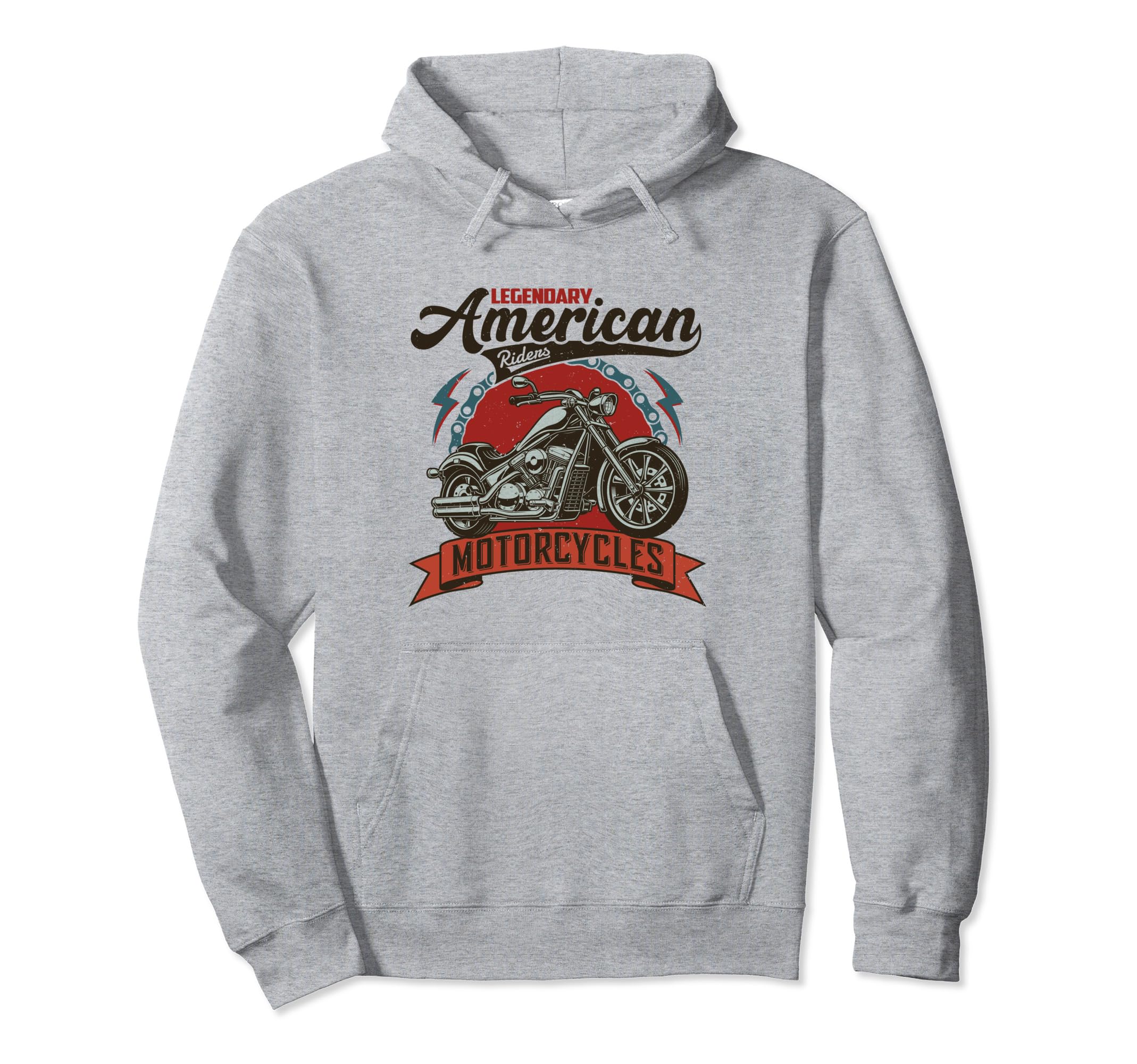 Legendary American Riders Proud Motorcycle Hoodie - Unique Graphic Unisex - T-Shirt, Sweatshirt, Hoodie