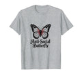 Antisocial Gothic Butterfly T-Shirt - Minimalist Print for Adults - T-Shirt, Sweatshirt, Hoodie