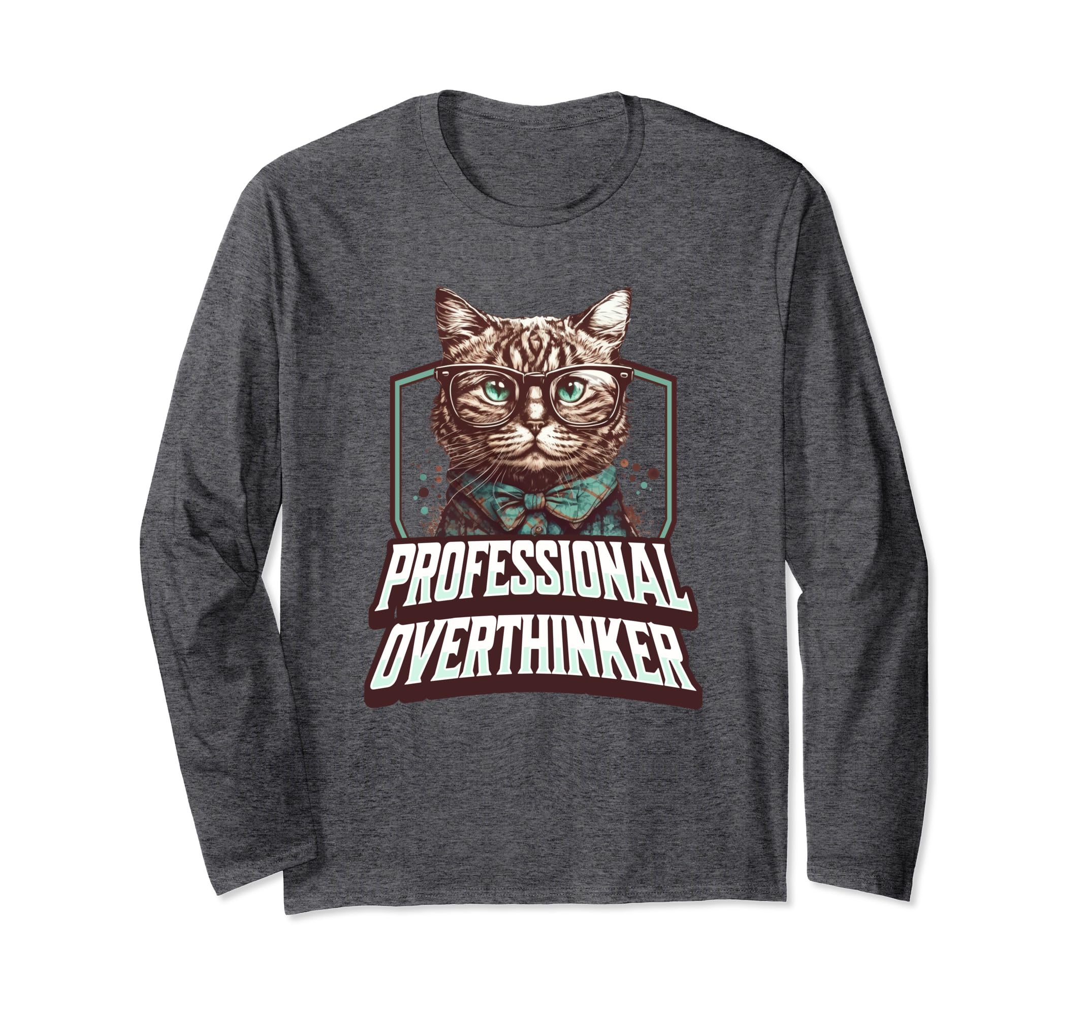 Professional Overthinker Feline T-Shirt - Trendy Graphic for Adults - T-Shirt, Sweatshirt, Hoodie