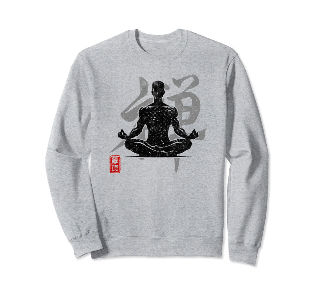 Yoga Zen Japan Kanji Art Sweatshirt - Fun Novelty Design for Adults - T-Shirt, Sweatshirt, Hoodie