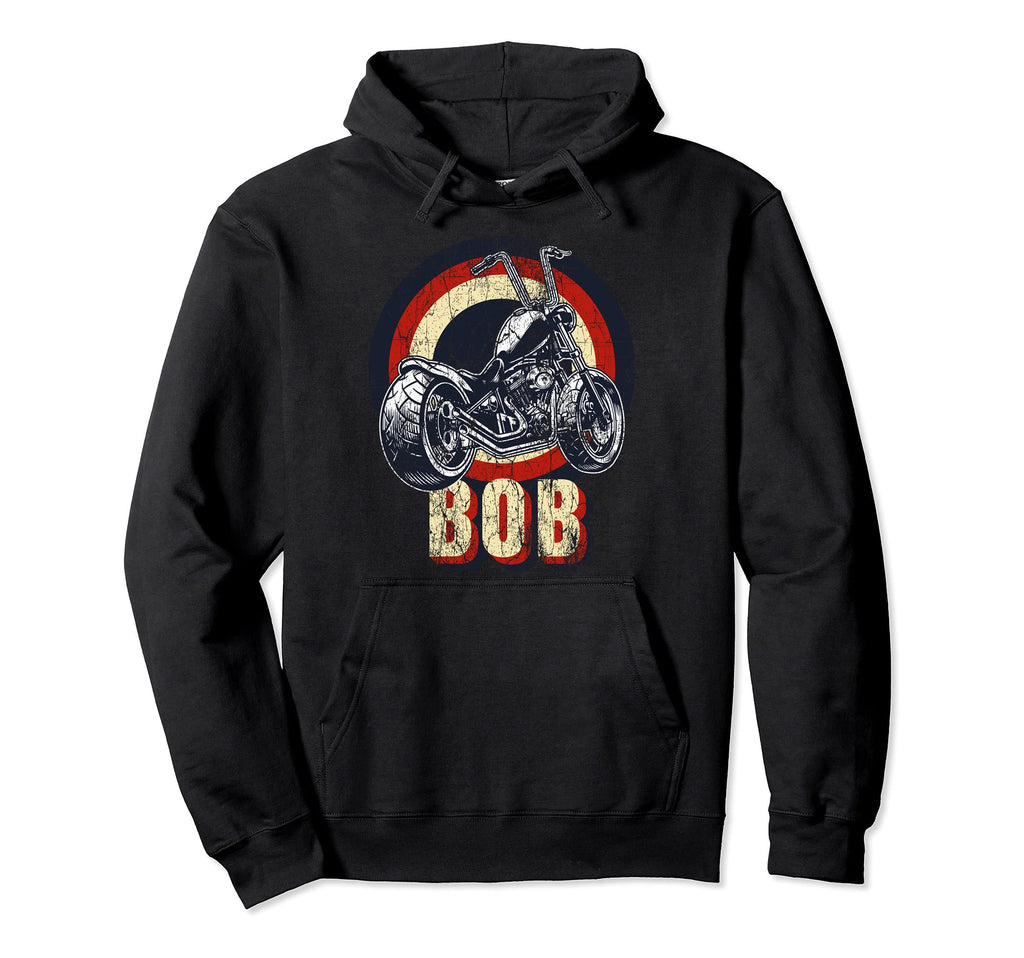 Bob Bobber Customized Chop Motorcycle Hoodie - Unique Graphic for Adults - T-Shirt, Sweatshirt, Hoodie