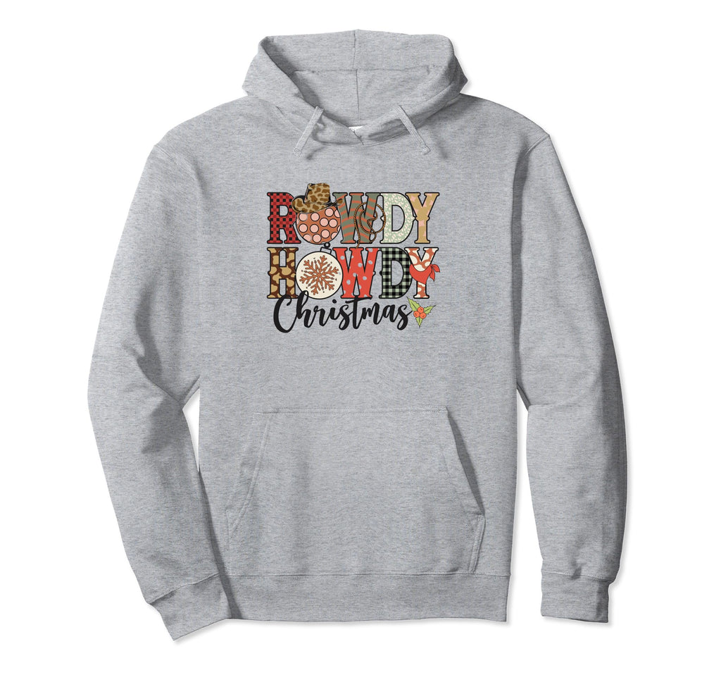 Howdy Santa Leopard Western Cowgirl Hoodie - Novelty Apparel Unisex - T-Shirt, Sweatshirt, Hoodie