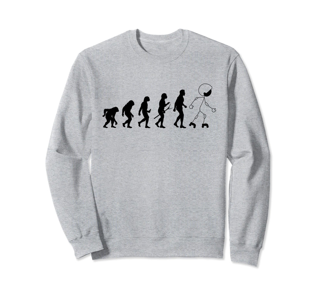 Funny Roller Skating Evolution Sweatshirt - Trendy Graphic Men Women - T-Shirt, Sweatshirt, Hoodie