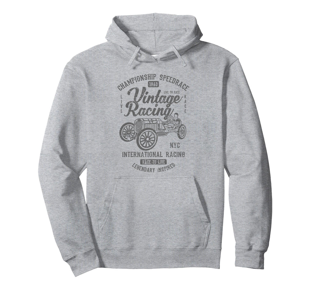 Racing Automotive Nostalgia Distressed Hoodie - Trendy Graphic for Adults - T-Shirt, Sweatshirt, Hoodie