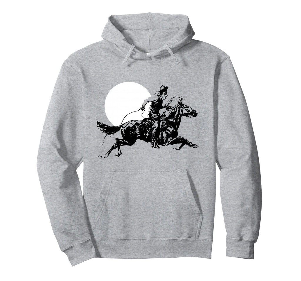 Minimalist Roping Cowboy Western Hoodie - Novelty Apparel Unisex - T-Shirt, Sweatshirt, Hoodie